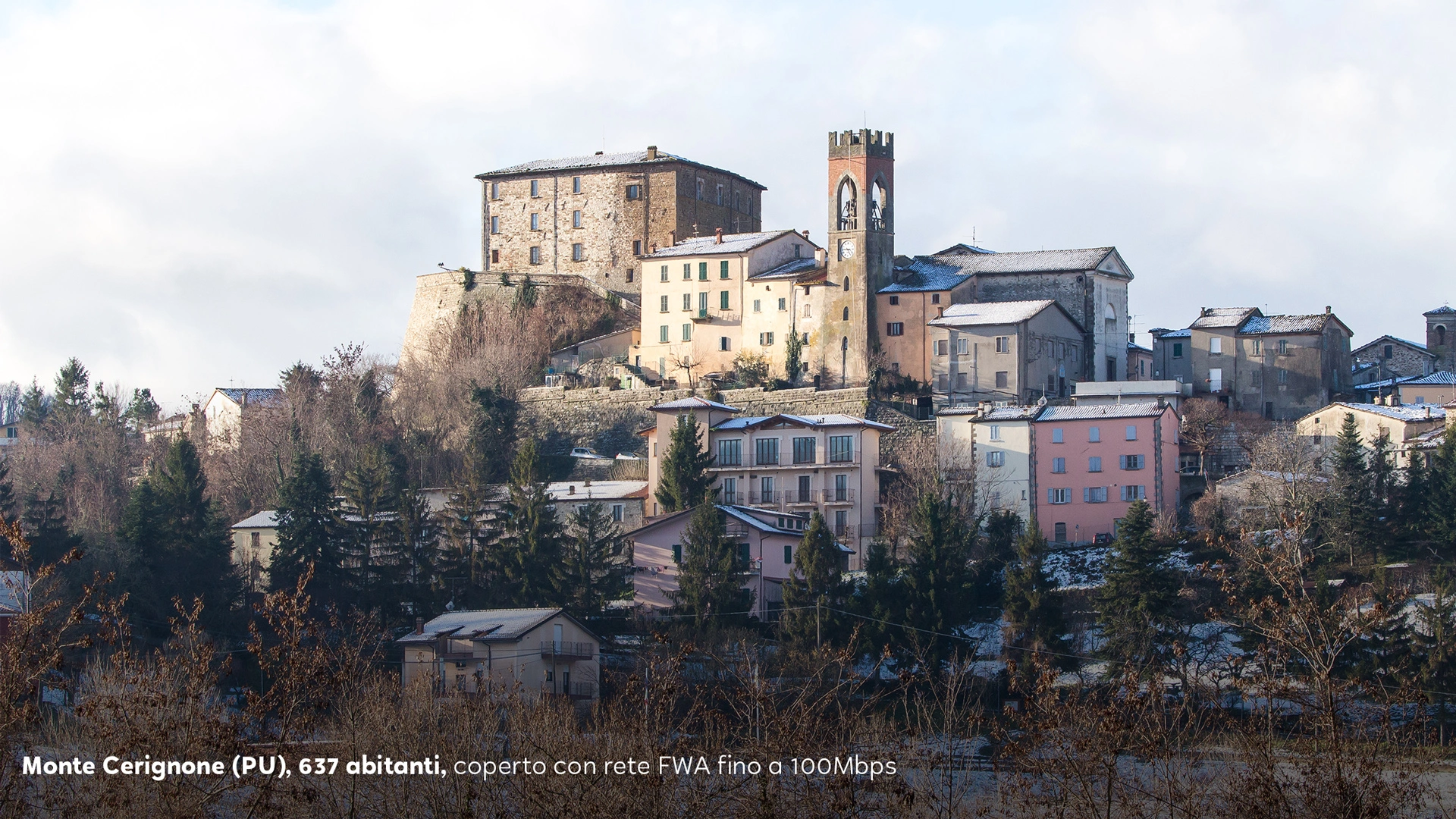 In provincia di Pesaro e Urbino potenziamento di rete in 34 comuni 