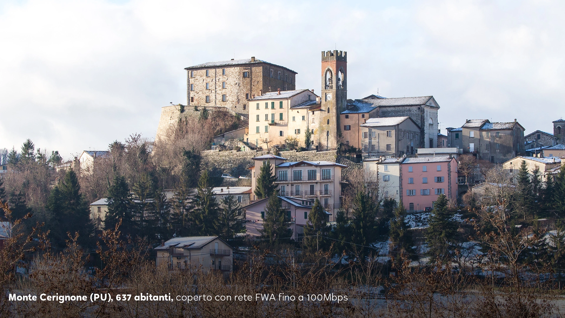In provincia di Pesaro e Urbino potenziamento di rete in 34 comuni