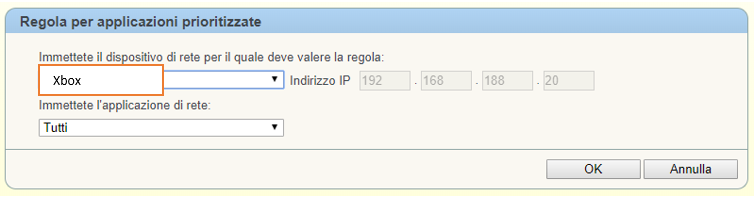 connessione internet gaming