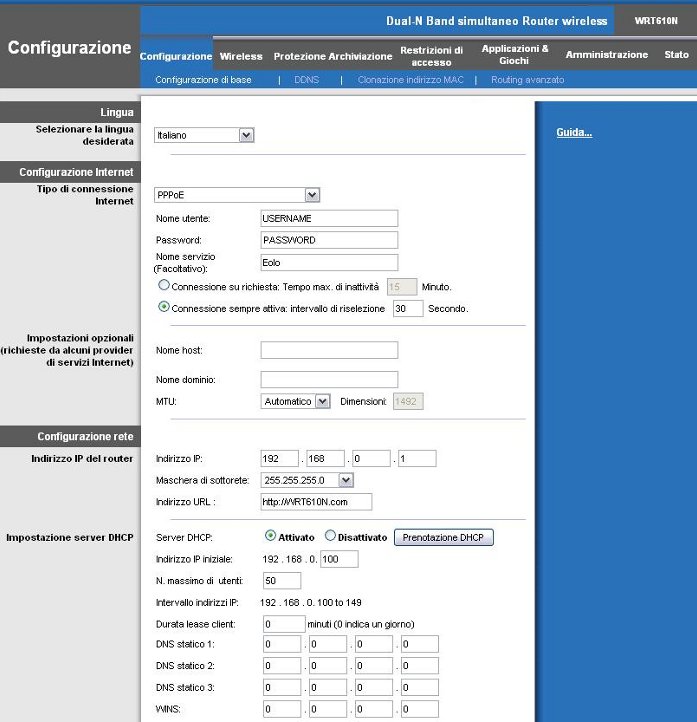 Linksys WRT610N