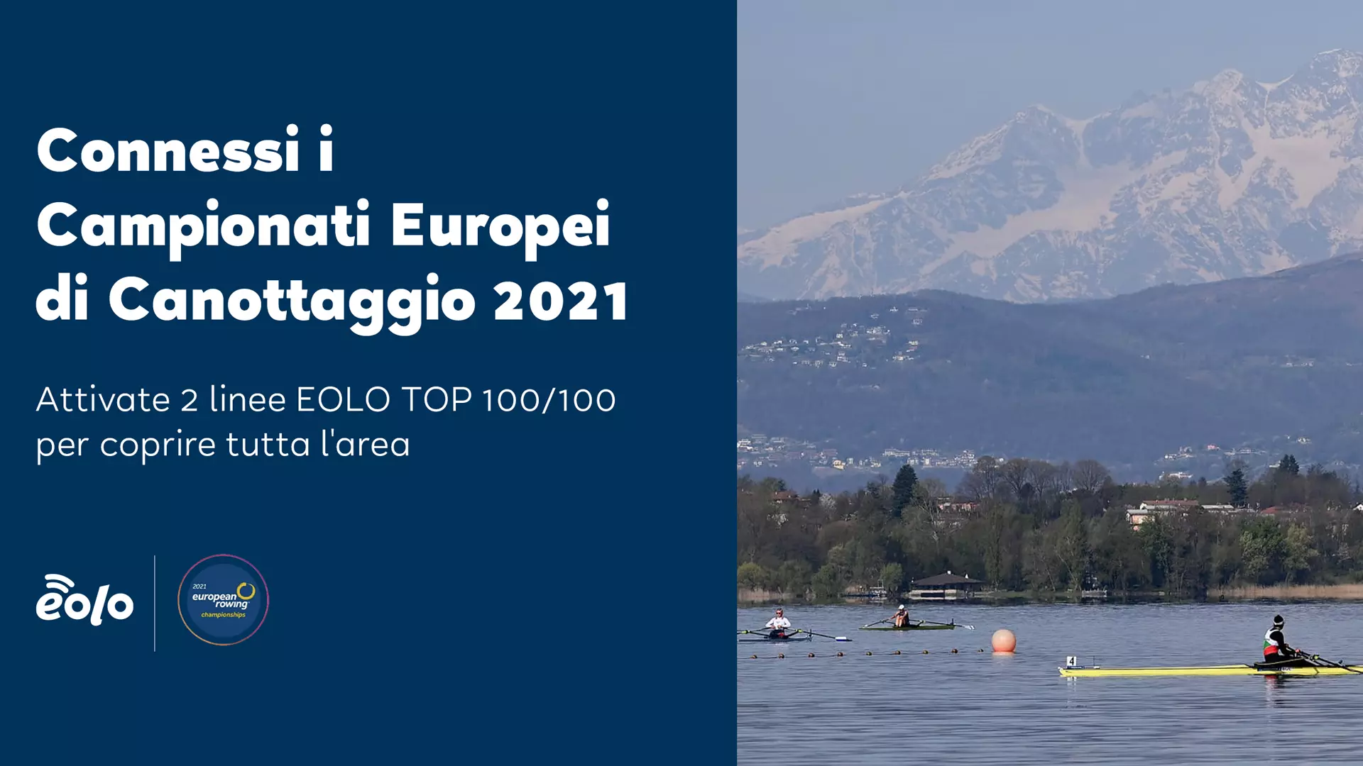 La connettività EOLO a supporto dei Campionati Europei di Canottaggio 2021
