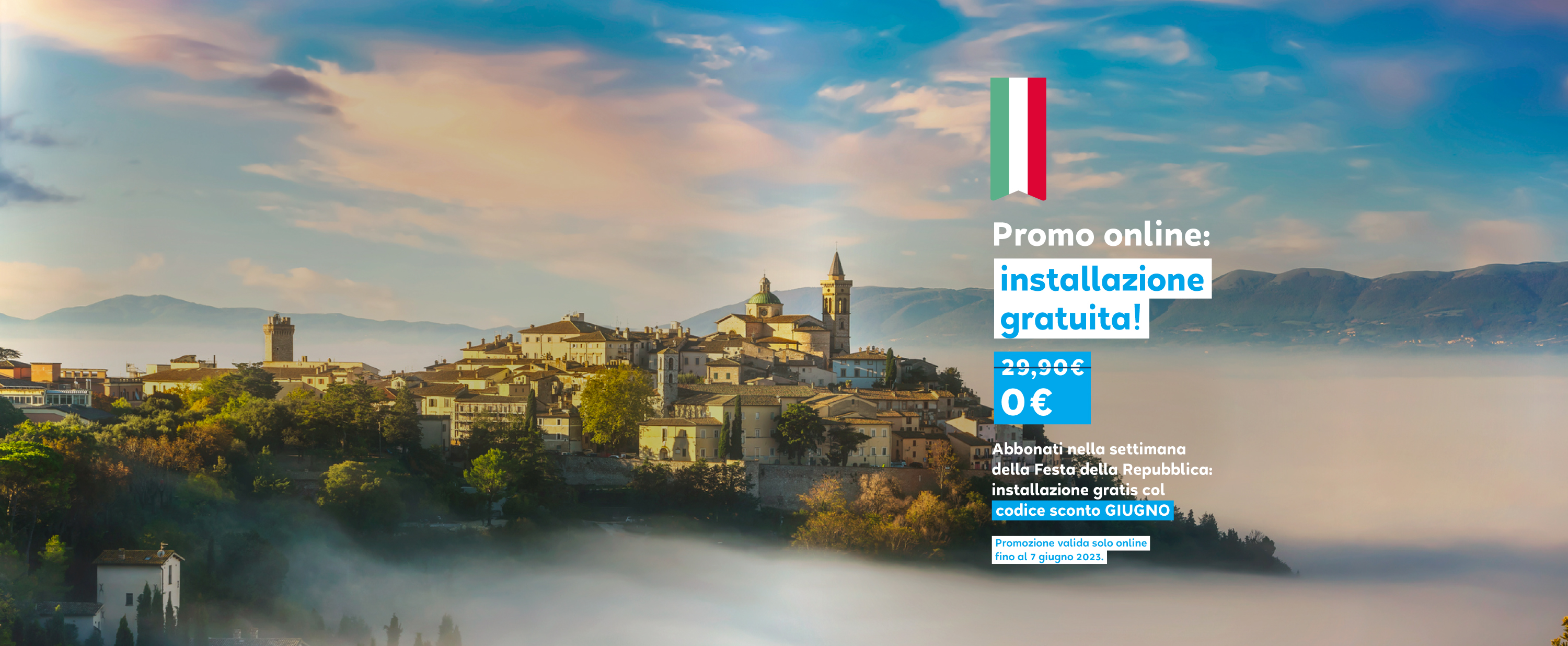 paesaggio di un piccolo comune