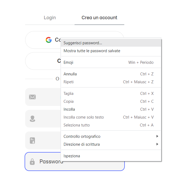 generatore di password Google