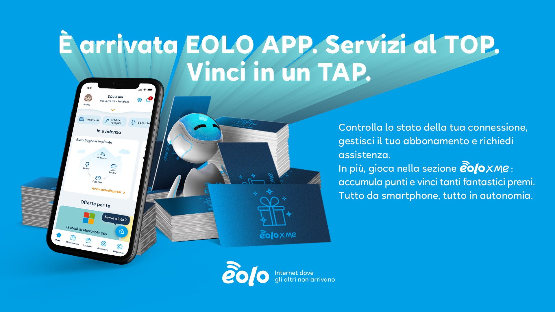 È arrivata la nuova App EOLO dedicata a tutti i clienti