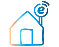 icona casa connessa a EOLO