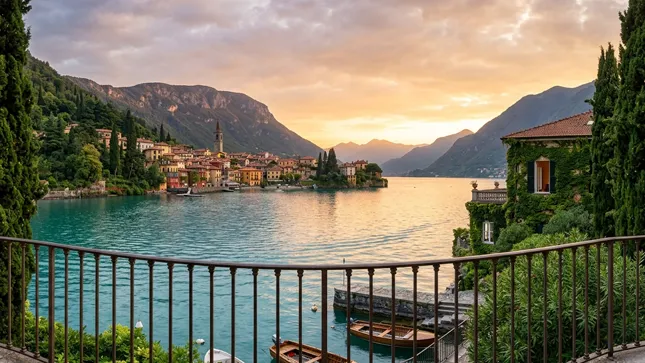 Una finestra vista lago
