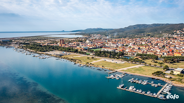 vista aerea di Sant'Antioco