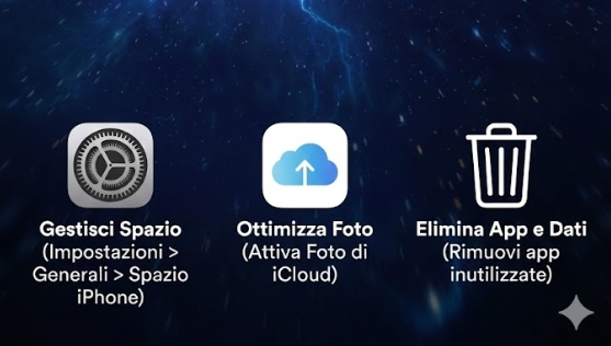 liberare spazio iphone