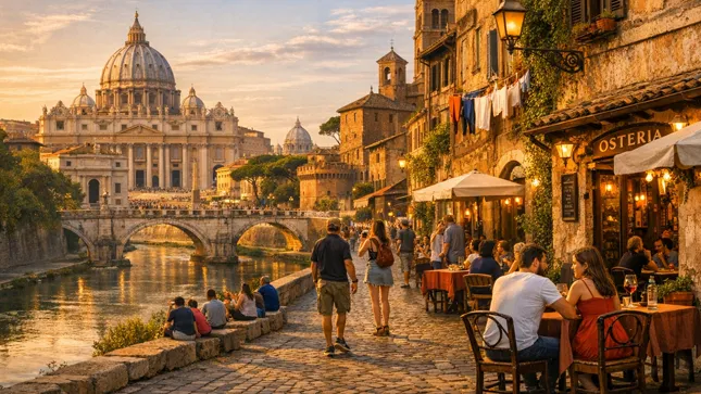 il Vaticano, Trastevere e i rioni popolari il Vaticano, Trastevere e i rioni popolari