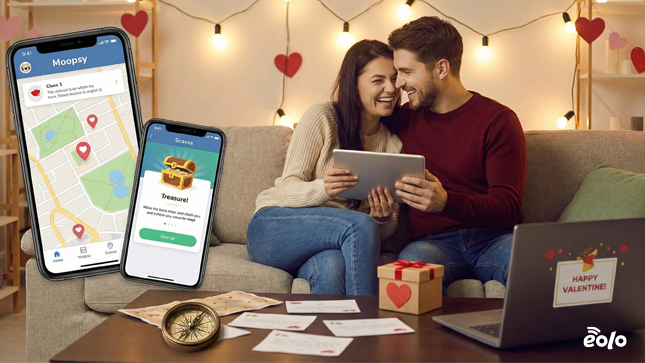 coppia organizza caccia al tesoro virtuale coppia organizza caccia al tesoro virtuale