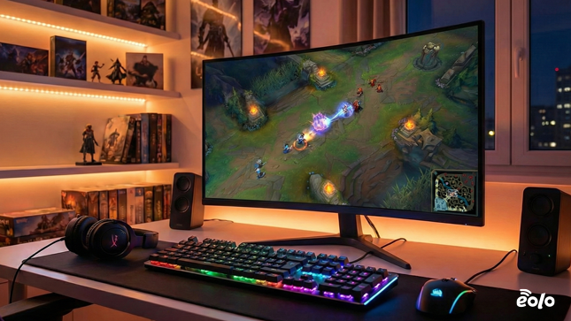 schermo con videogioco