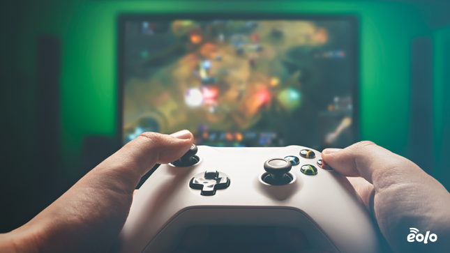 schermo e joystick
