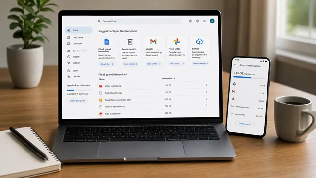 Google Drive spazio Google Drive spazio